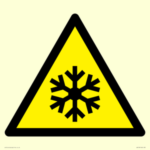 W010 Warning: Low temperature/freezing conditions